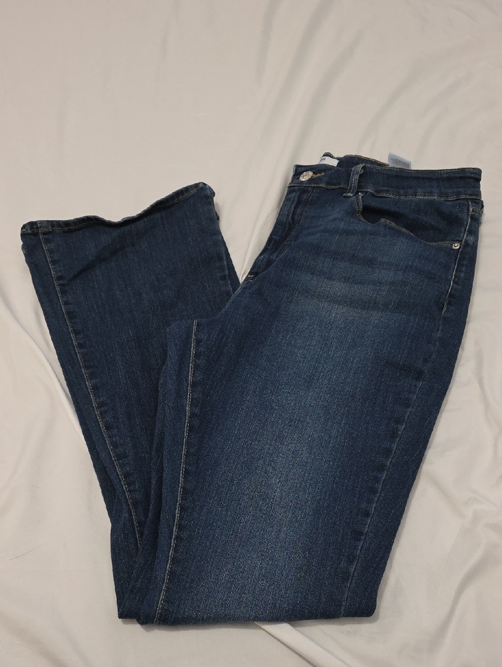 Classic Women's Dark Blue Straight Leg Jeans
